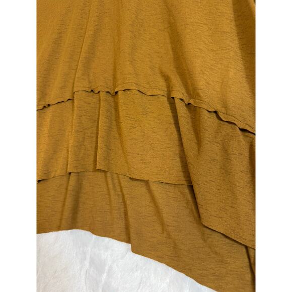 FP Movement Mustard Brown Tempo Long Sleeve Top Thumbholes Oversized Stretch XS - Picture 4 of 12